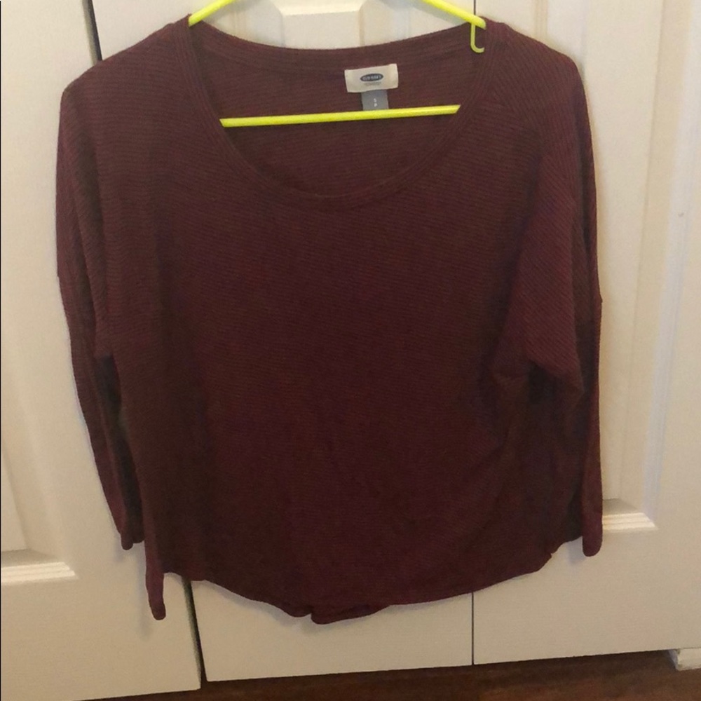 Old navy 3/4 sleeve striped shirt